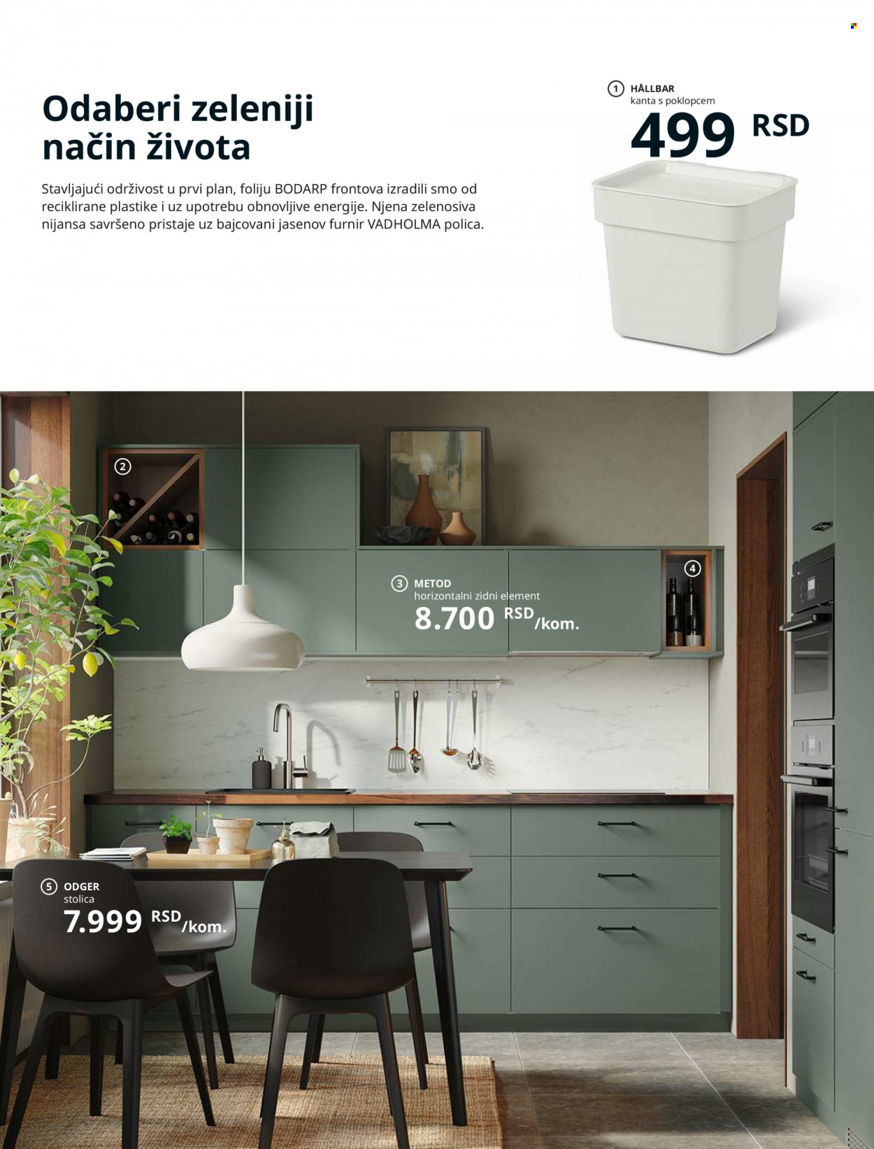 thumbnail - IKEA katalog - Proizvodi na akciji - cediljka, aluminijumska folija, polica, kuhinja, vrata, stolica, fioke. Stranica 32.
