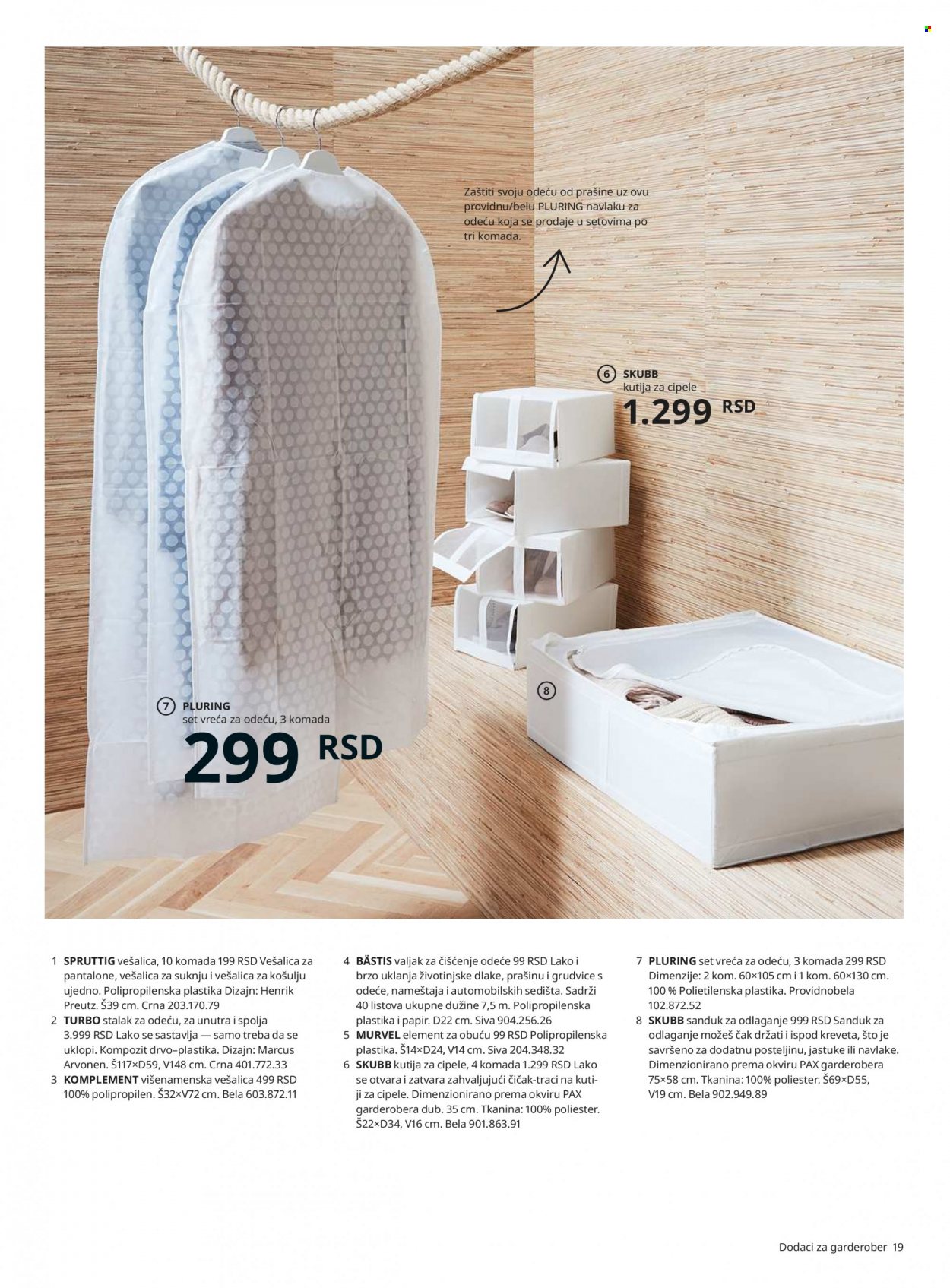 thumbnail - IKEA katalog - Proizvodi na akciji - kutija, stalak, Pax, garderober, vešalica, stalak za odeću. Stranica 19.