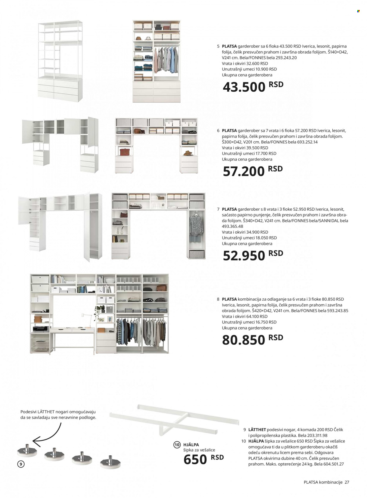 thumbnail - IKEA katalog - Proizvodi na akciji - aluminijumska folija, polica, garderober, fioke. Stranica 27.