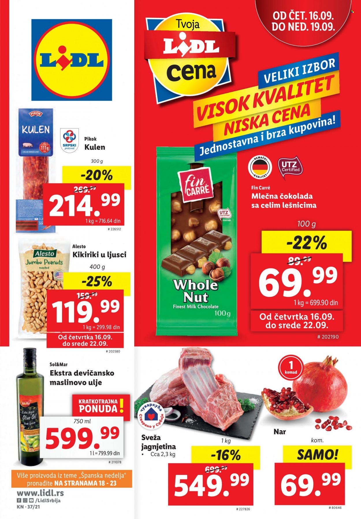 Lidl katalog - 16.09.2021 - 22.09.2021. Stranica 1