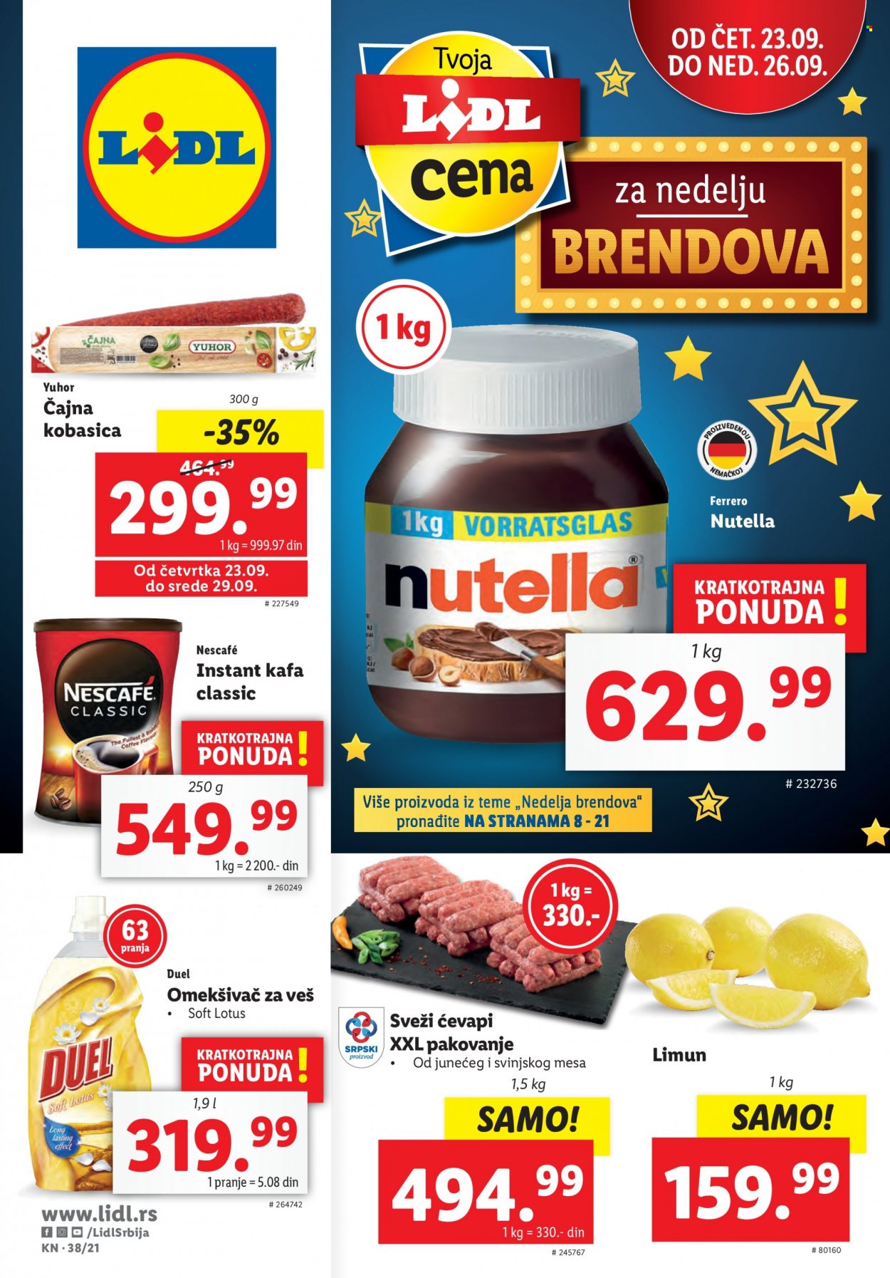 Lidl katalog - 23.09.2021 - 29.09.2021. Stranica 1