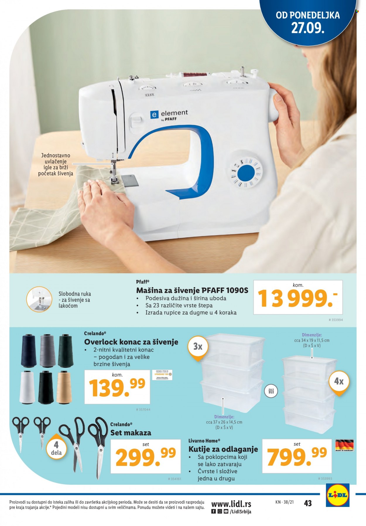 Lidl katalog - 23.09.2021 - 29.09.2021. Stranica 43