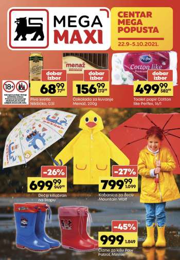 Mega Maxi katalog - 22.09.2021 - 05.10.2021.