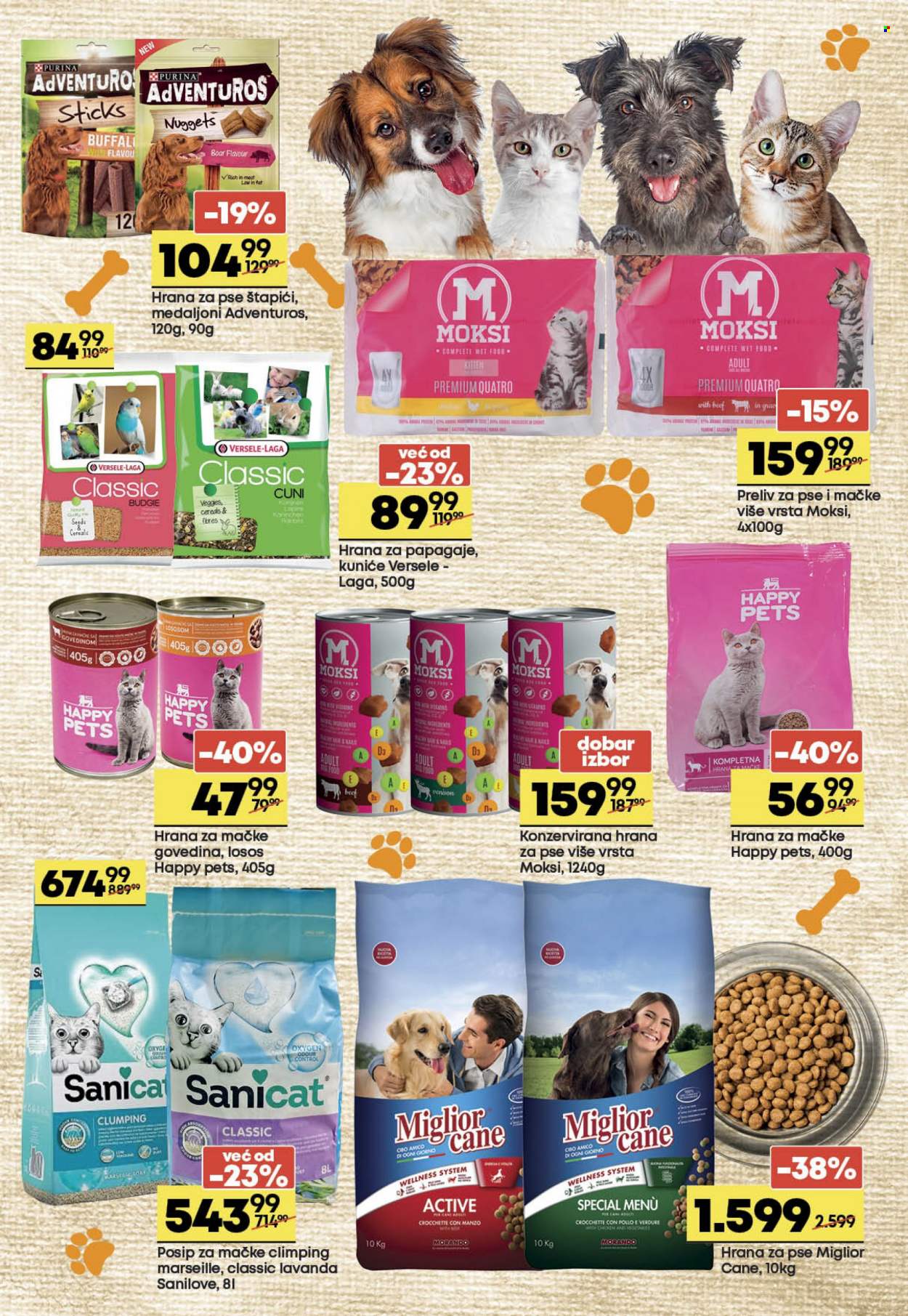 thumbnail - Mega Maxi katalog - 06.10.2021 - 19.10.2021 - Proizvodi na akciji - medaljoni, štapići, Adventuros, hrana za mačke, hrana za pse, Purina, lavanda. Stranica 3.