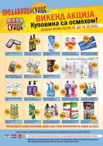 Prodavnica Sunce katalog - 08.10.2021 - 10.10.2021.