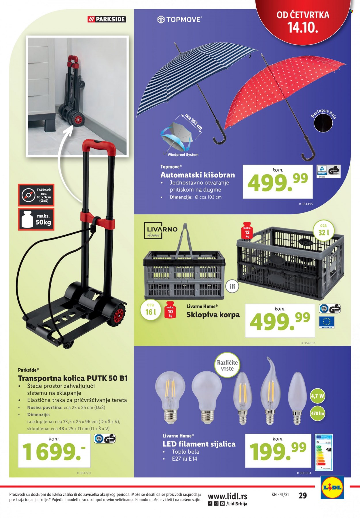 Lidl katalog - 14.10.2021 - 20.10.2021. Stranica 29