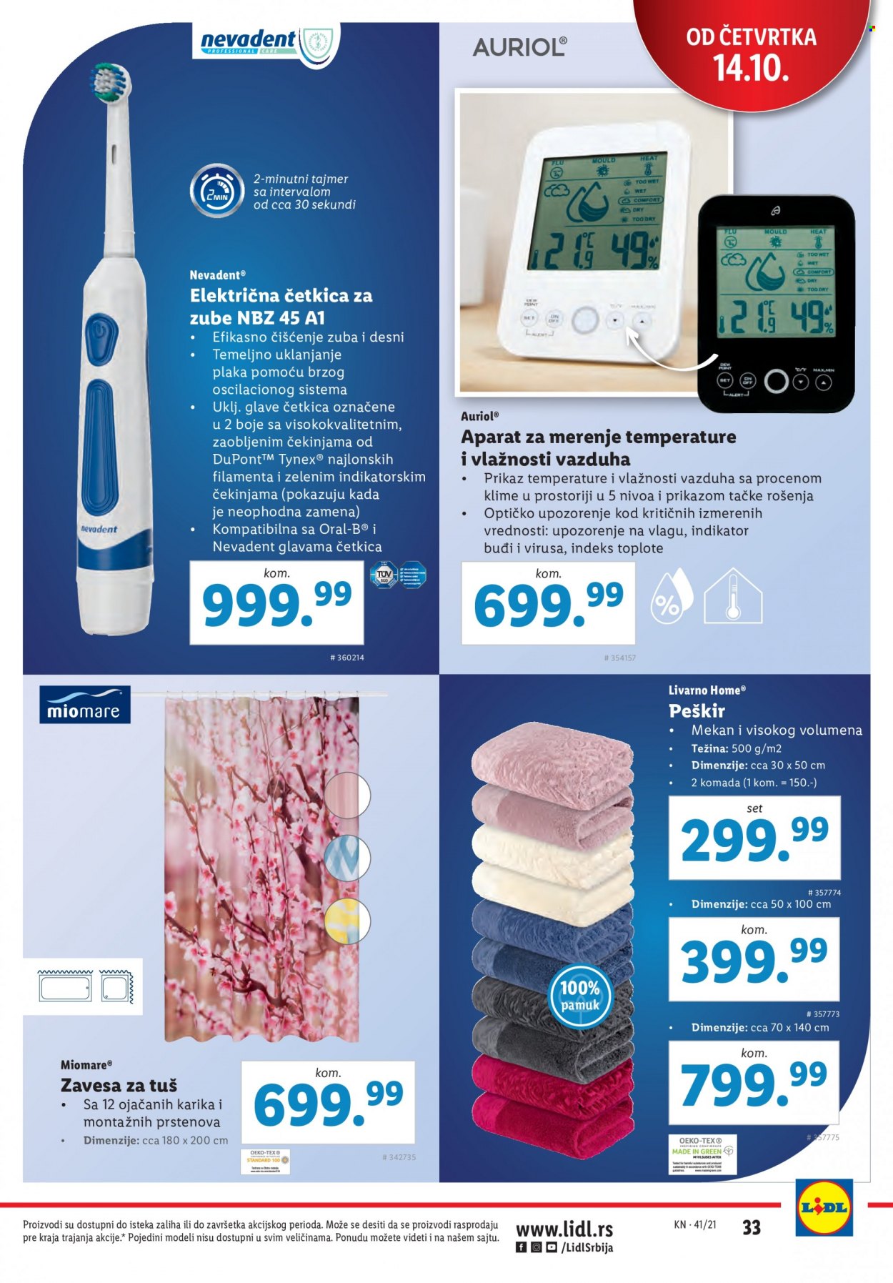 Lidl katalog - 14.10.2021 - 20.10.2021. Stranica 33