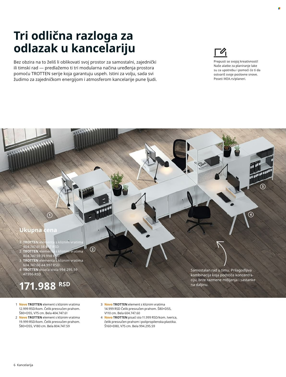 thumbnail - IKEA katalog - Proizvodi na akciji - sto, pisaći sto. Stranica 6.