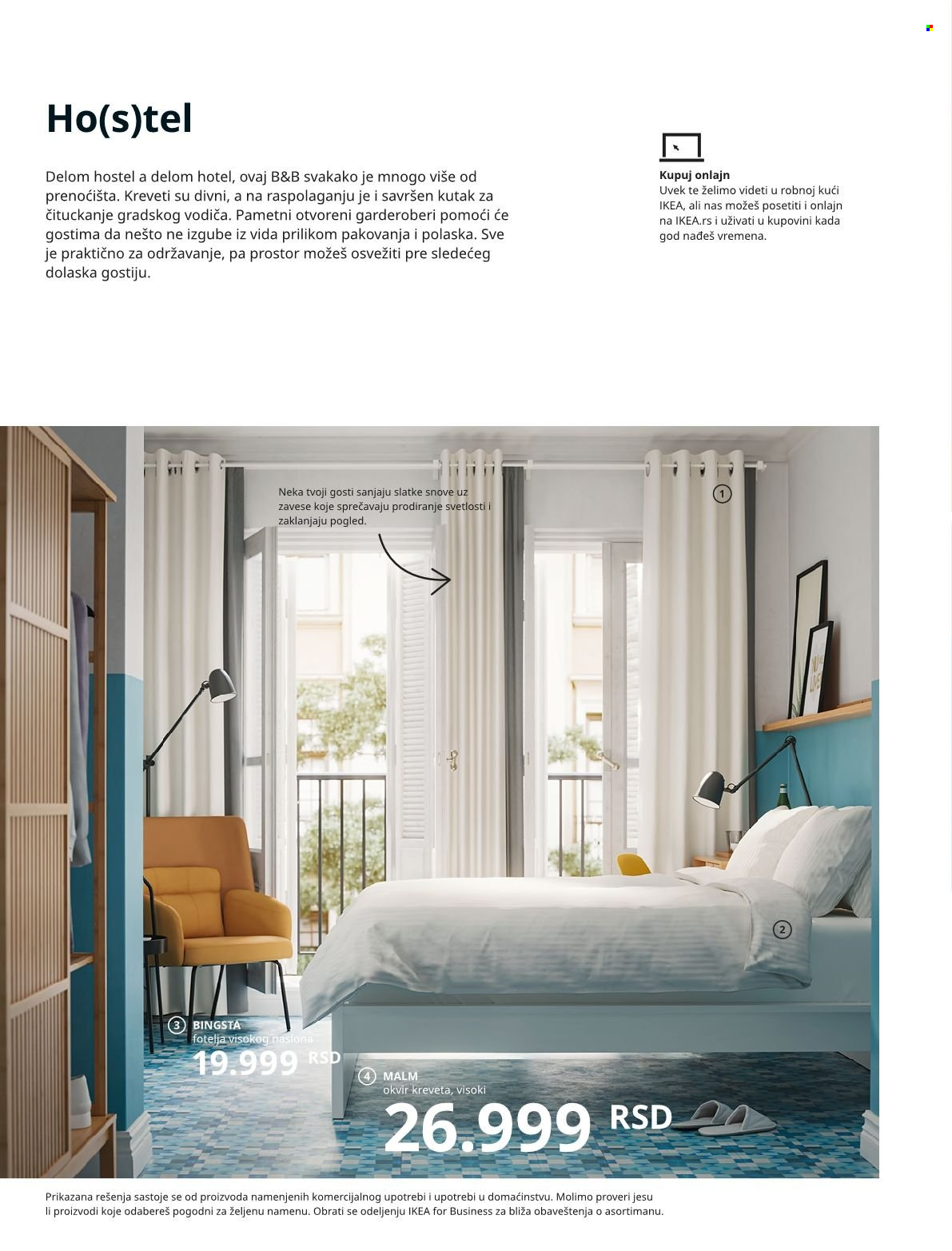 thumbnail - IKEA katalog - Proizvodi na akciji - fotelja, Malm, krevet, ram kreveta. Stranica 28.