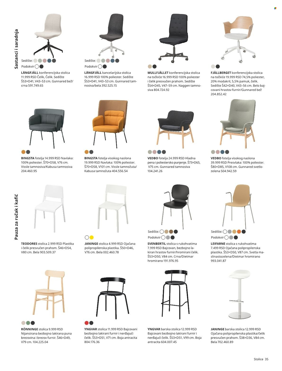 thumbnail - IKEA katalog - Proizvodi na akciji - stolica, barska stolica, fotelja, kancelarijska stolica. Stranica 35.