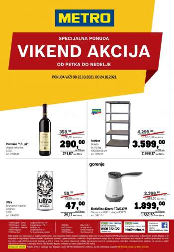 Metro katalog - 22.10.2021 - 24.10.2021.