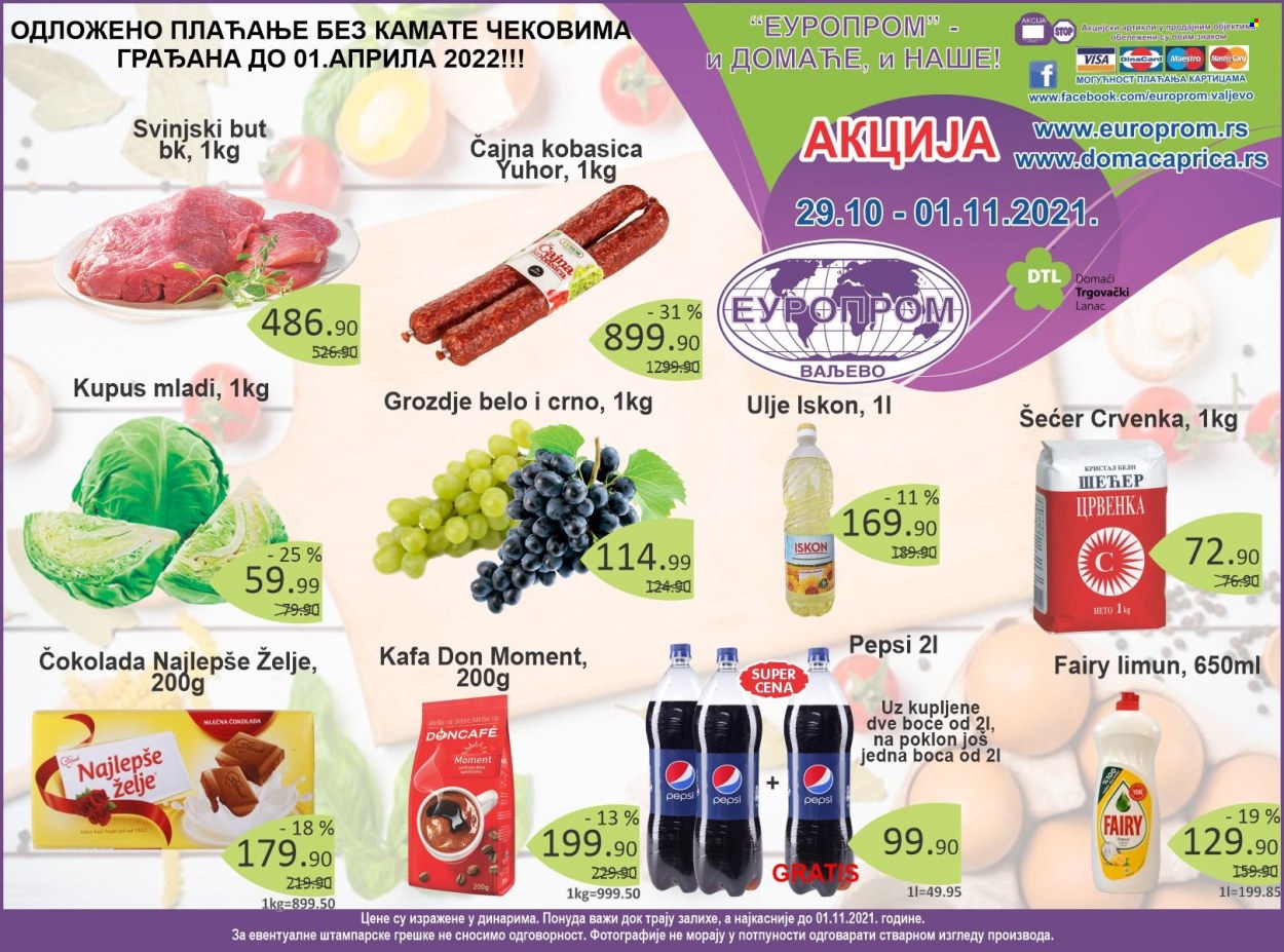 Europrom katalog - 29.10.2021 - 01.11.2021. Stranica 1