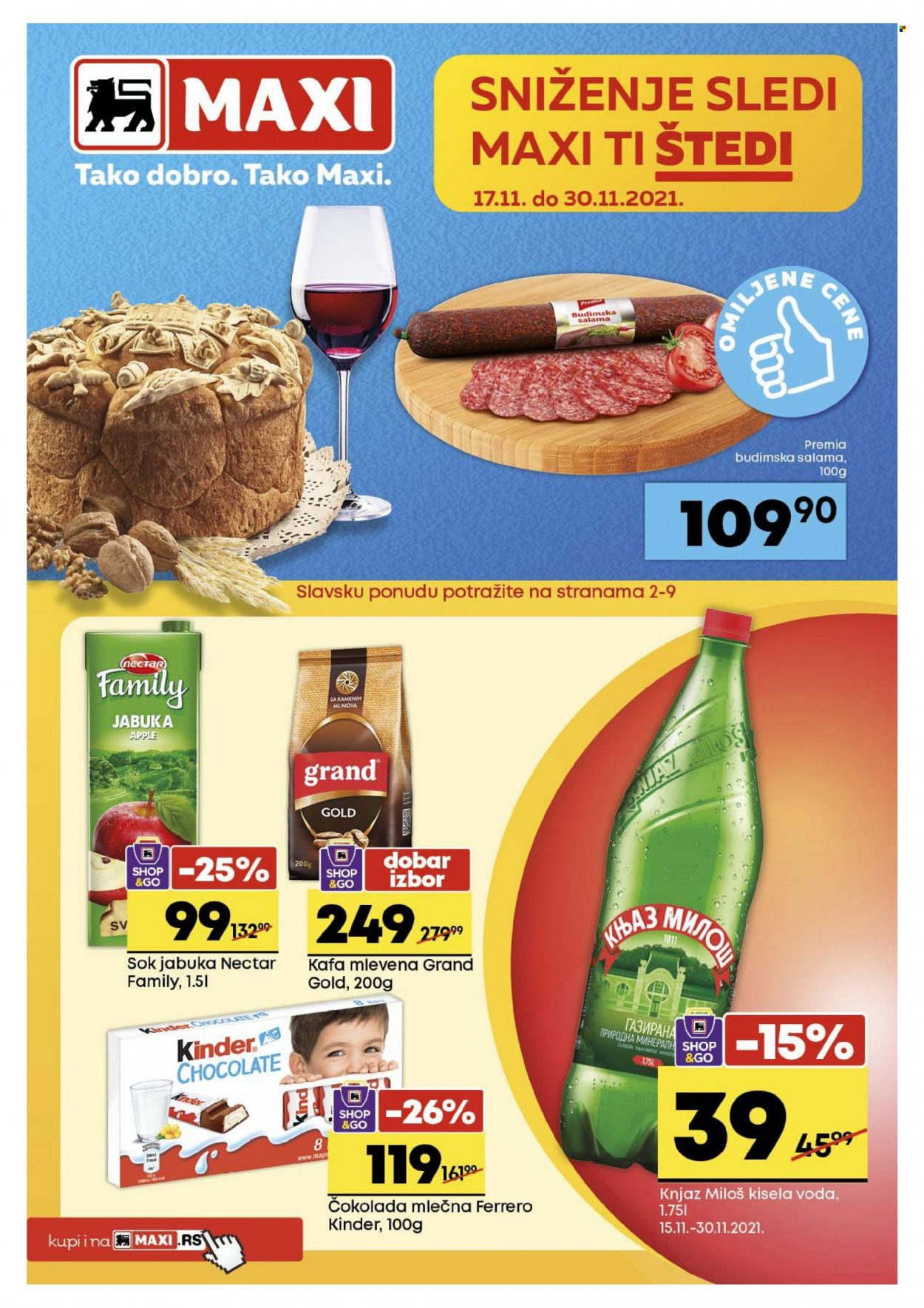 Maxi katalog - 17.11.2021 - 30.11.2021. Stranica 1