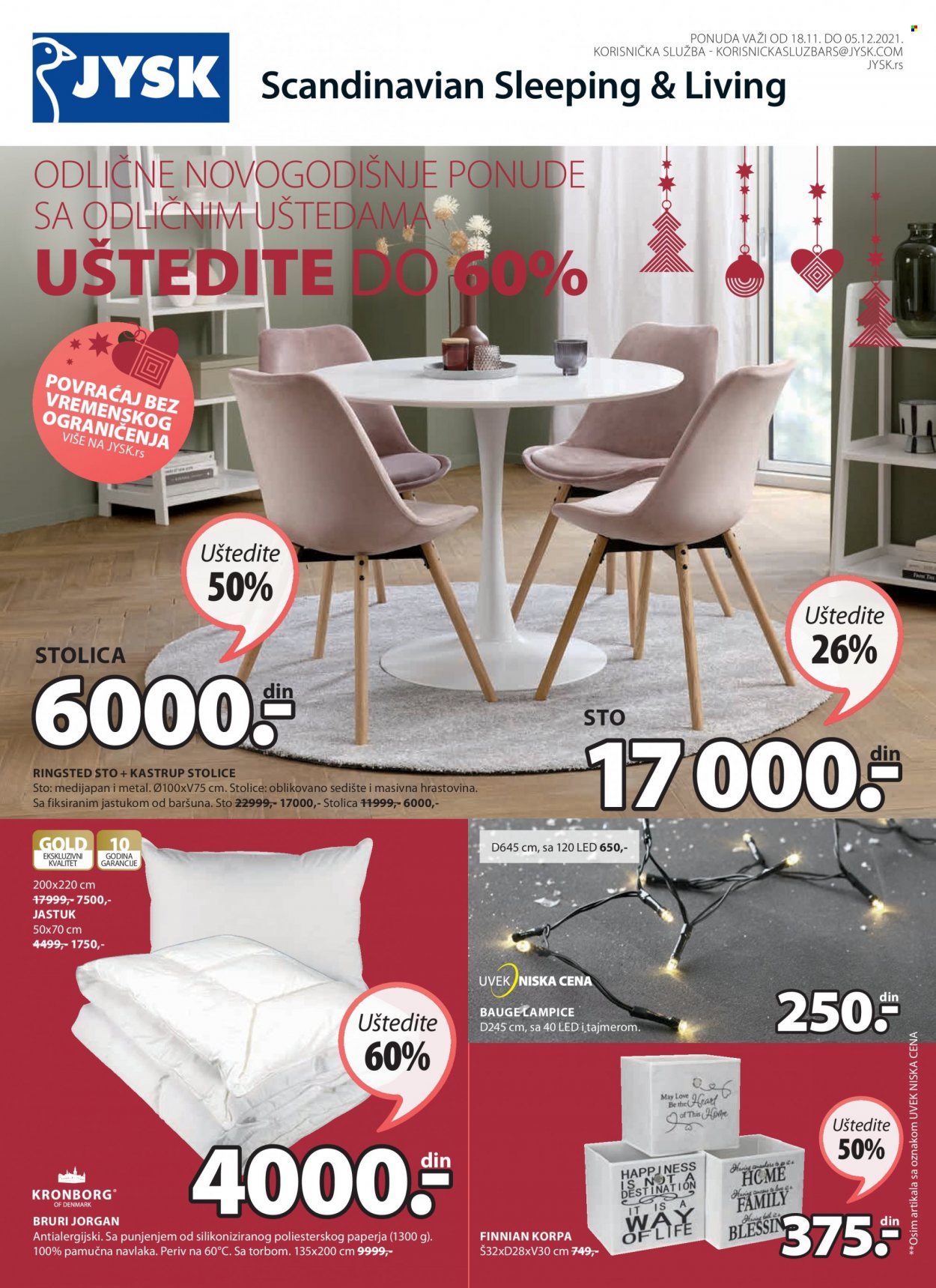 JYSK katalog - 18.11.2021 - 05.12.2021. Stranica 1