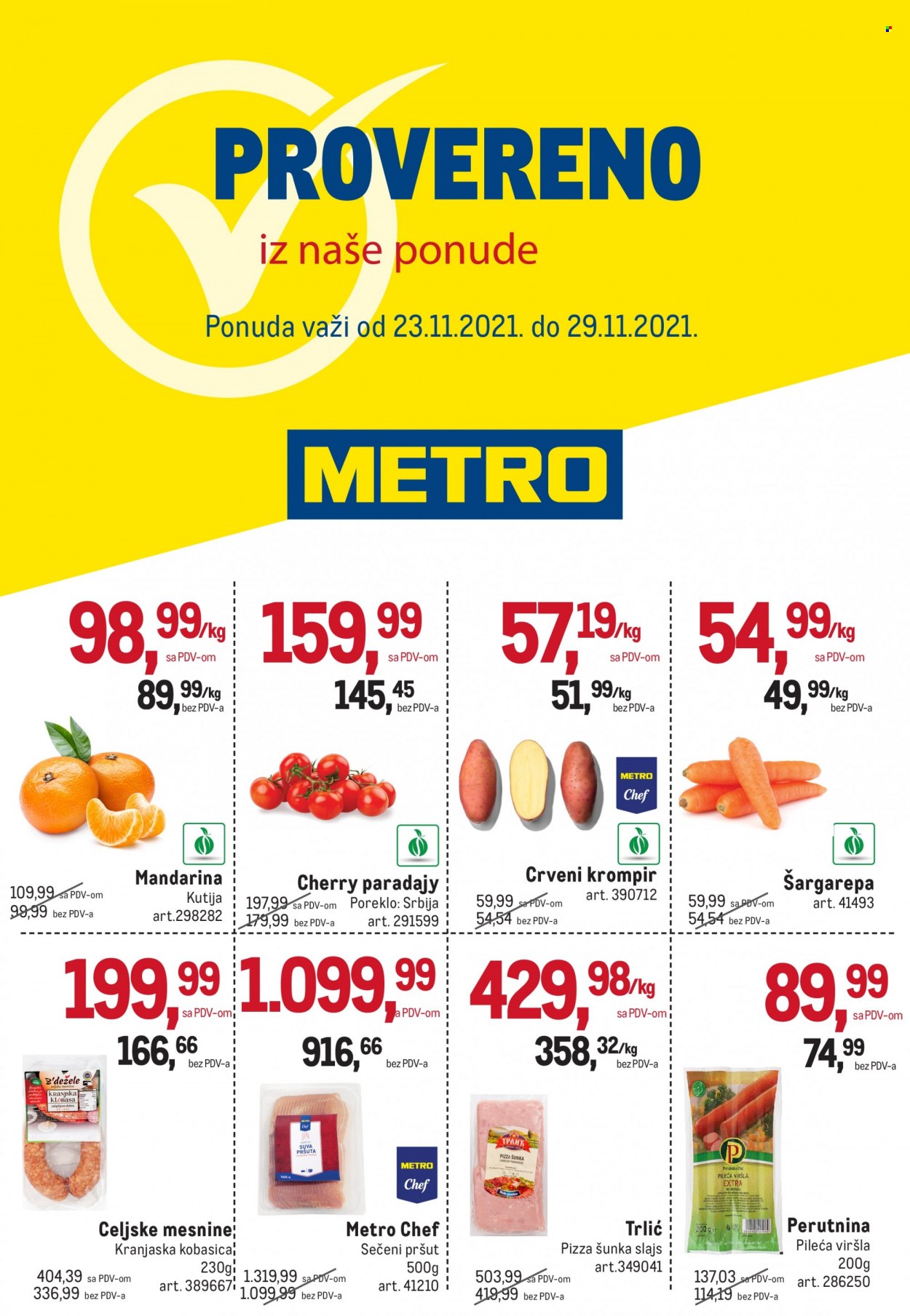 Metro katalog - 23.11.2021 - 29.11.2021. Stranica 1