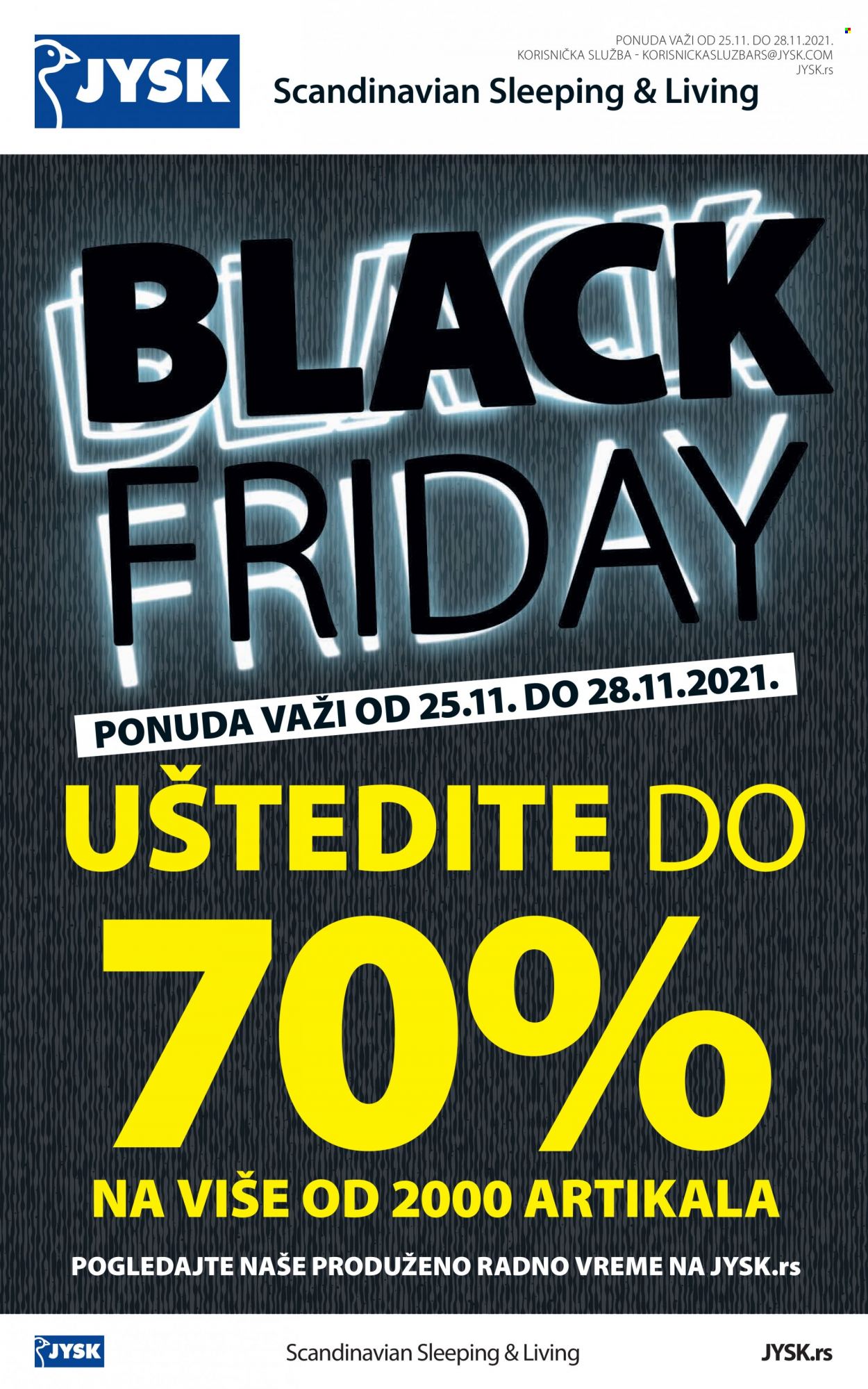 JYSK katalog - 25.11.2021 - 28.11.2021. Stranica 1