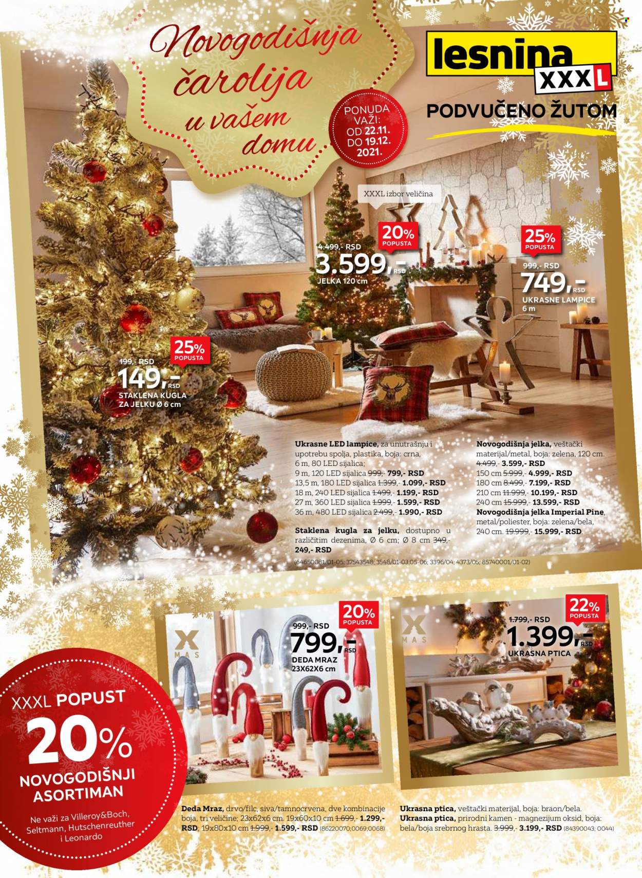 Lesnina XXXL katalog - 22.11.2021 - 19.12.2021. Stranica 1