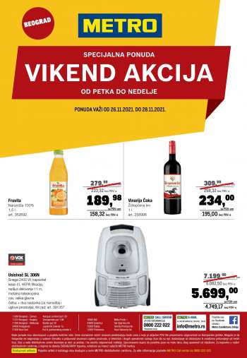 Metro katalog - 26.11.2021 - 28.11.2021.