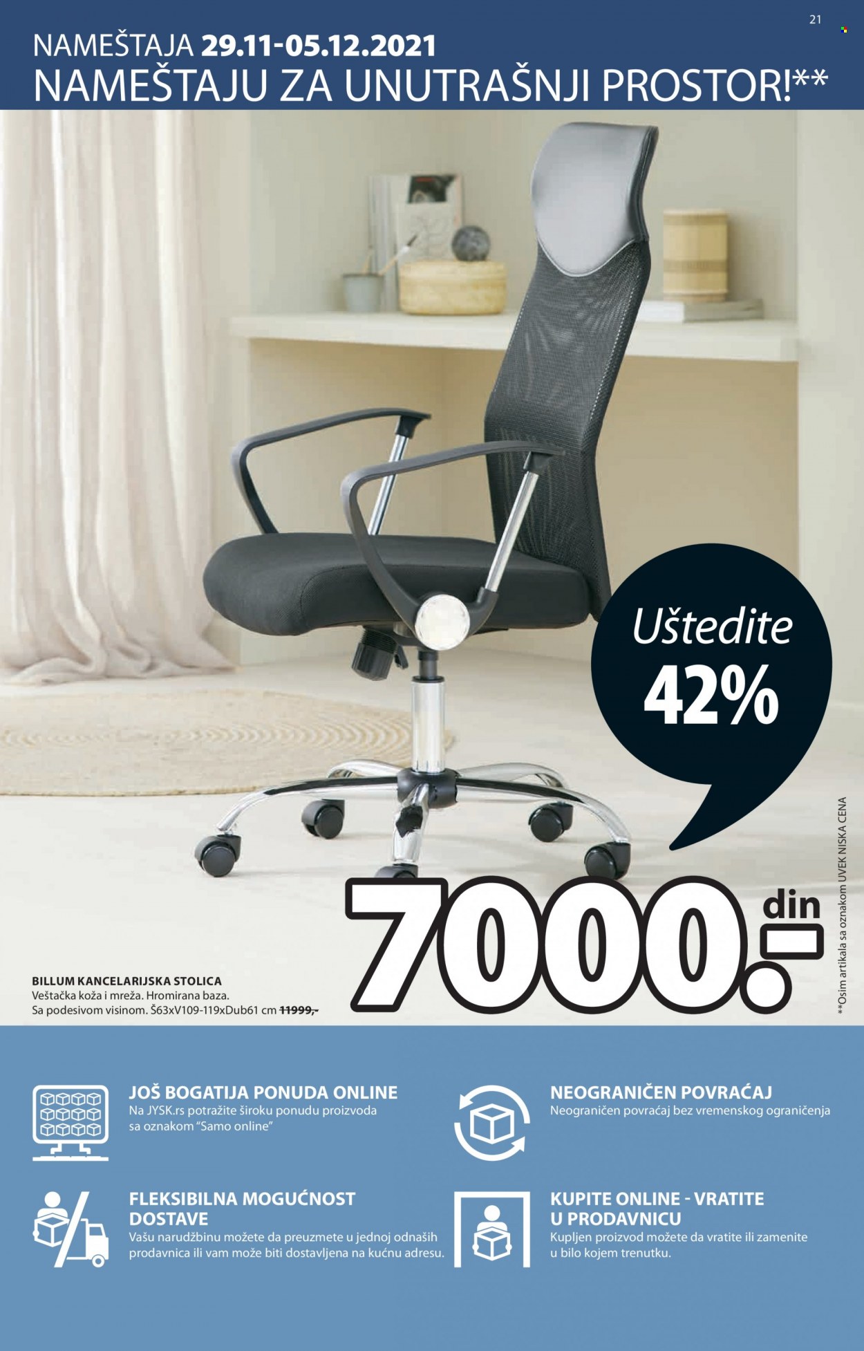 JYSK katalog - 29.11.2021 - 15.12.2021. Stranica 21