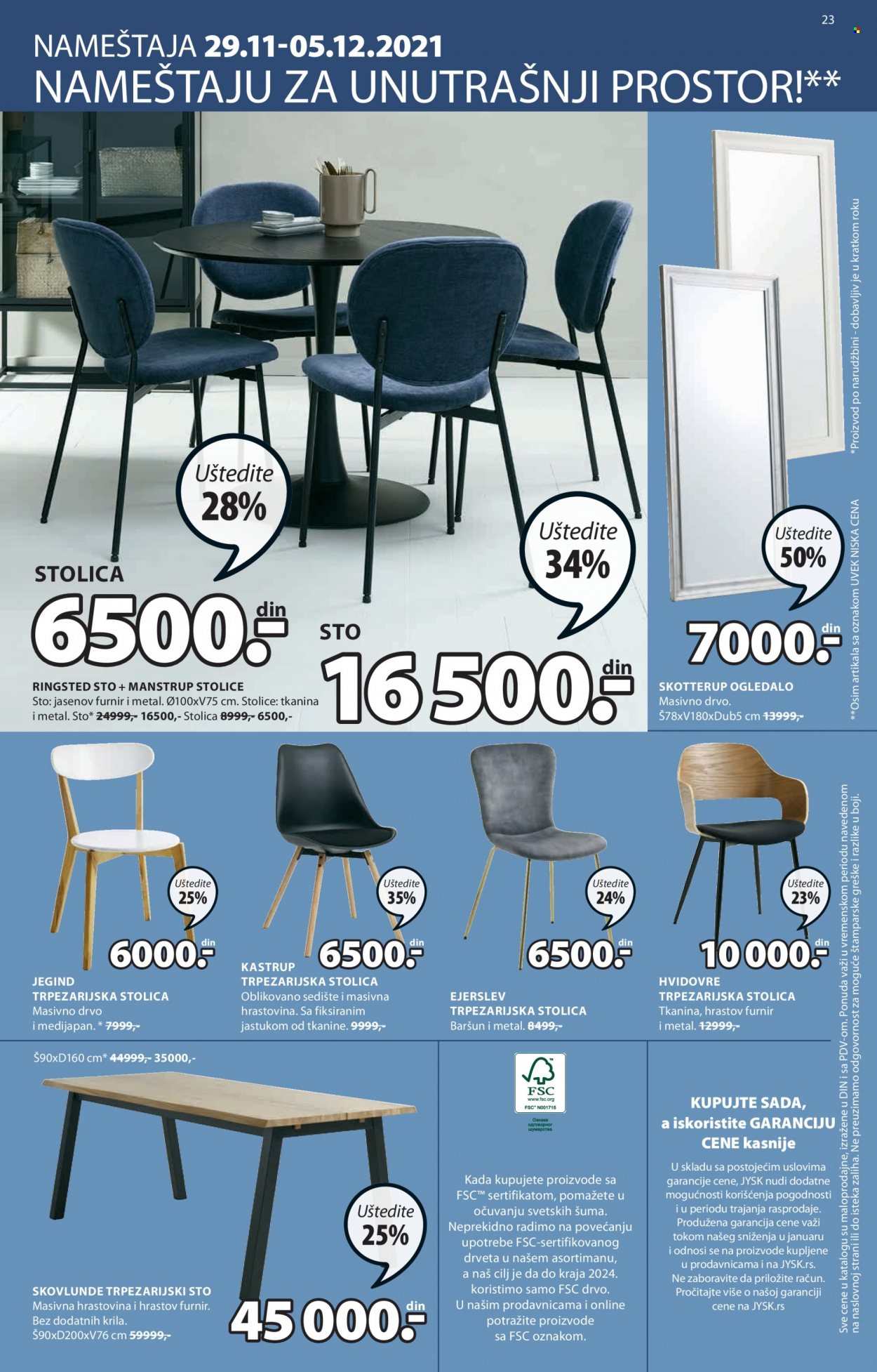 JYSK katalog - 29.11.2021 - 15.12.2021. Stranica 23