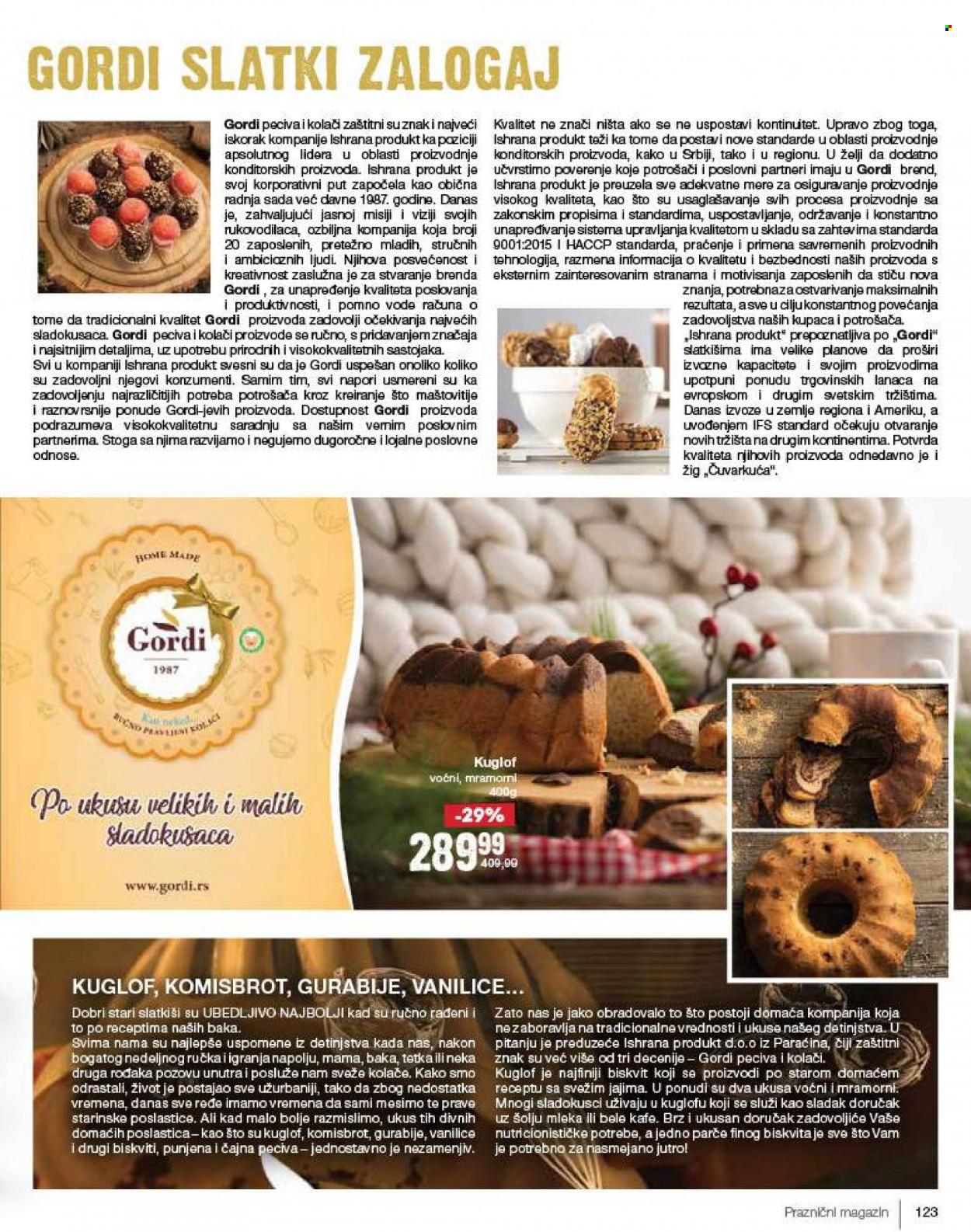 thumbnail - Roda katalog - 07.12.2021 - 06.01.2022 - Proizvodi na akciji - kolači, gurabije, biskvit, slatkiši. Stranica 123.