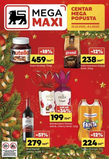 Mega Maxi katalog - 15.12.2021 - 08.01.2022.
