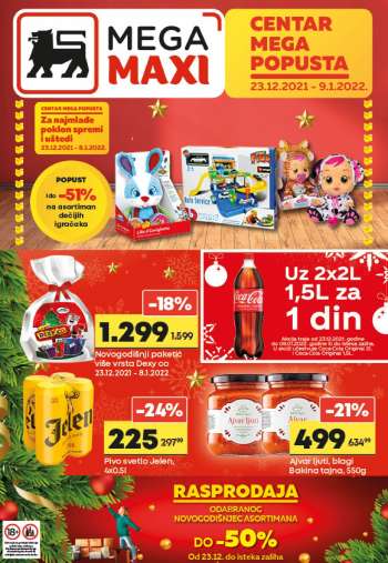 Mega Maxi katalog - 23.12.2021 - 09.01.2022.