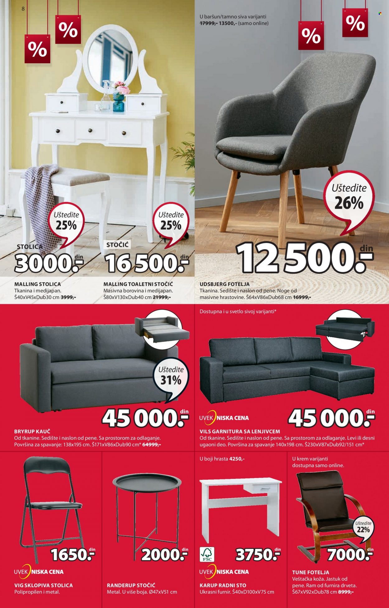 JYSK katalog - 23.12.2021 - 05.01.2022. Stranica 8