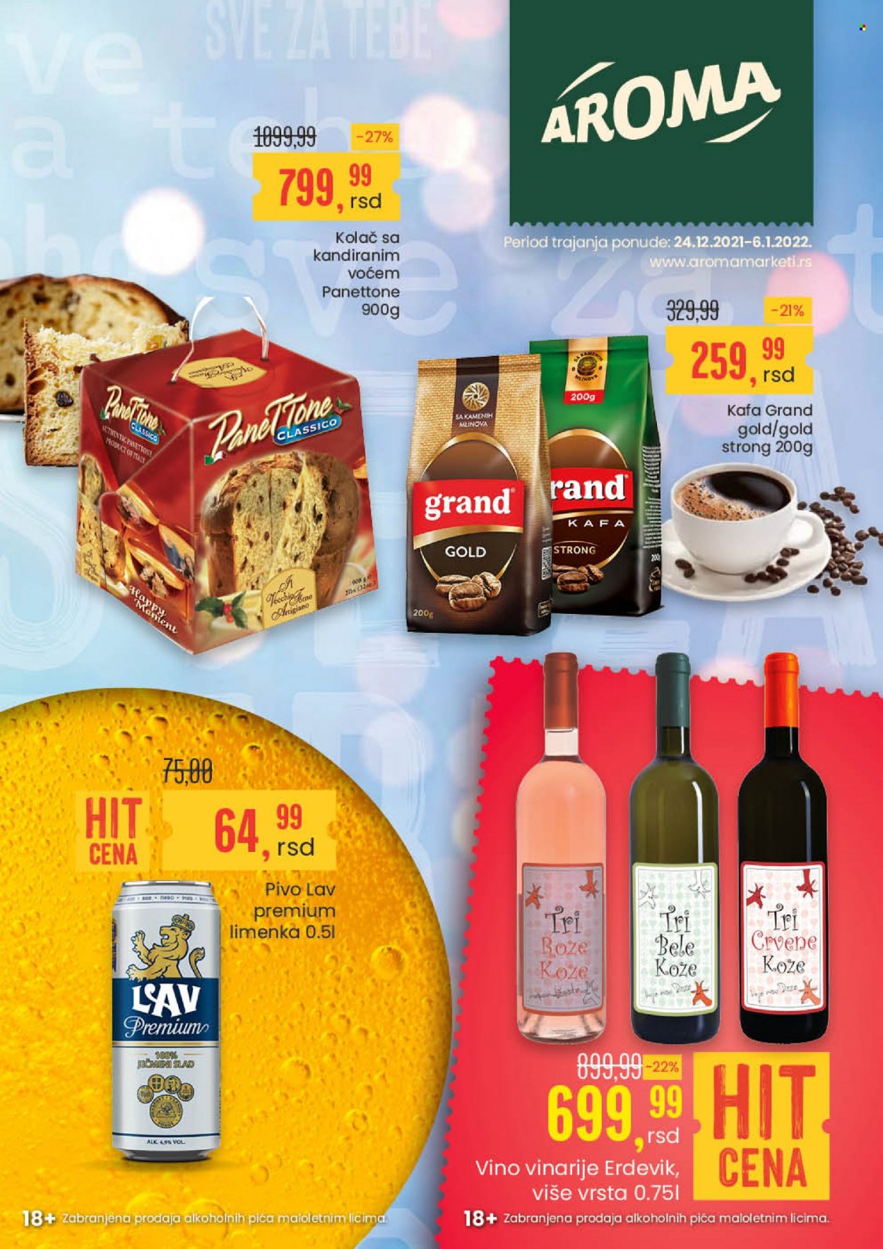 Aroma Market katalog - 24.12.2021 - 06.01.2022. Stranica 1