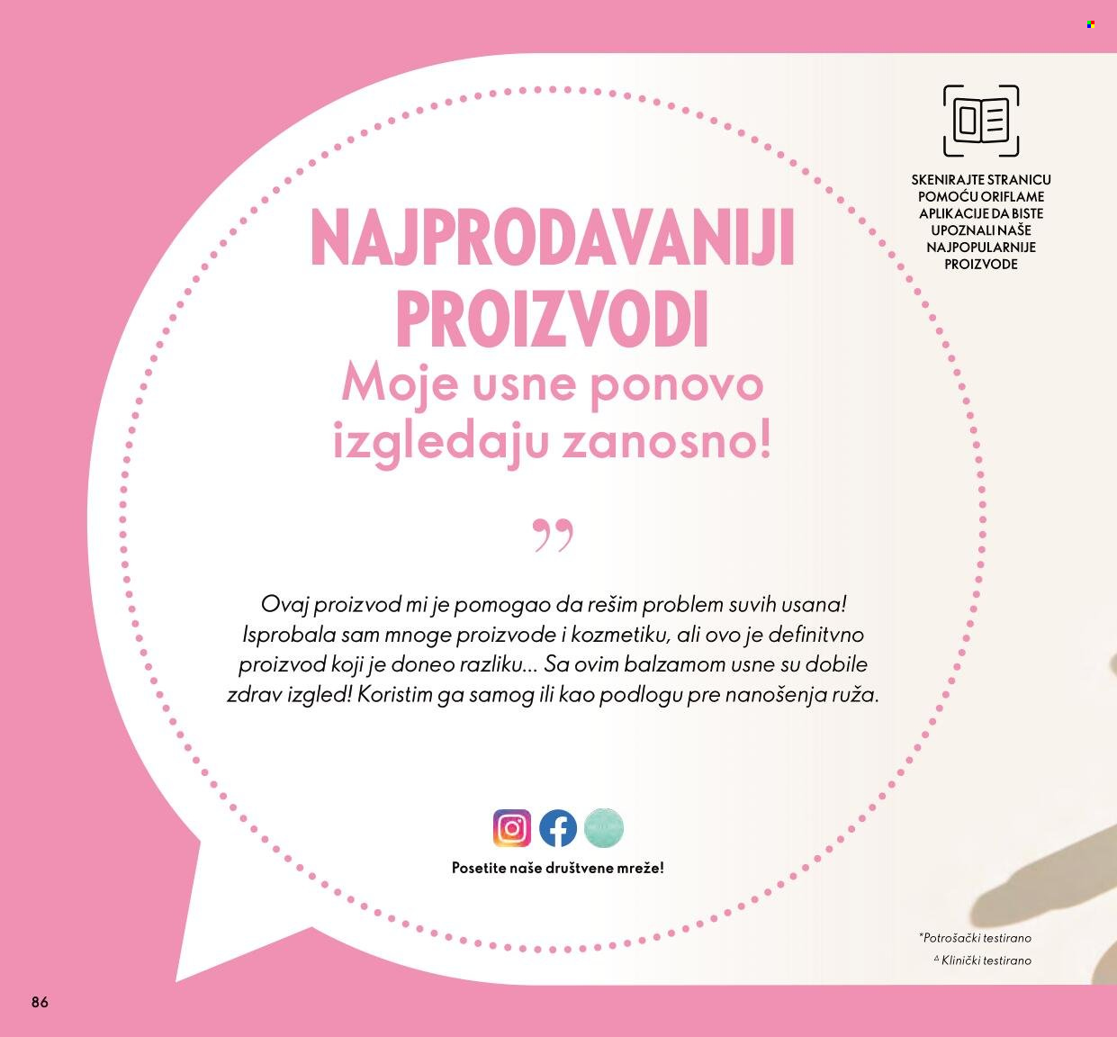 Oriflame katalog - 01.01.2022 - 31.01.2022. Stranica 86