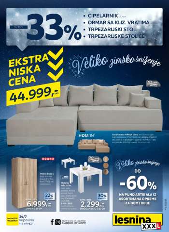 Lesnina XXXL katalog - 03.01.2022 - 30.01.2022.