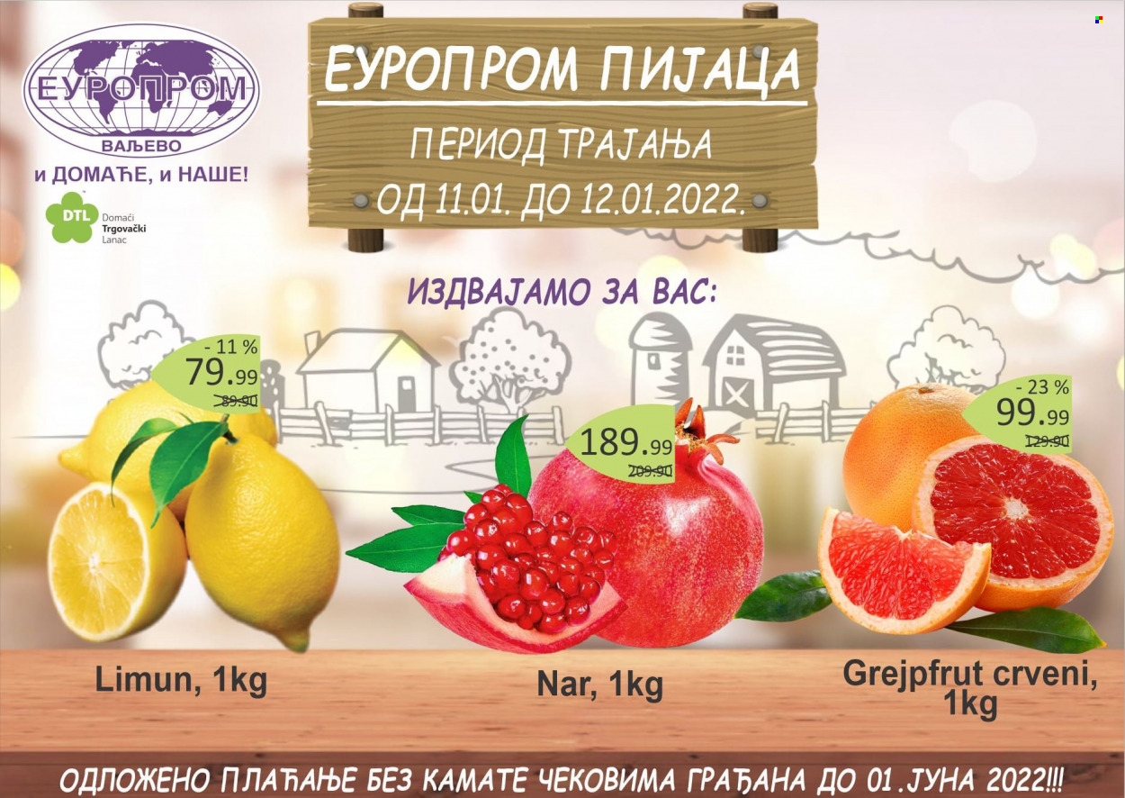 Europrom katalog - 11.01.2022 - 12.01.2022. Stranica 1