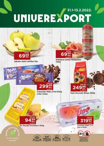Univerexport katalog - 31.01.2022 - 13.02.2022.