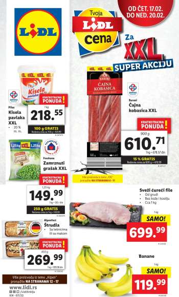 Lidl katalog - 17.02.2022 - 23.02.2022.