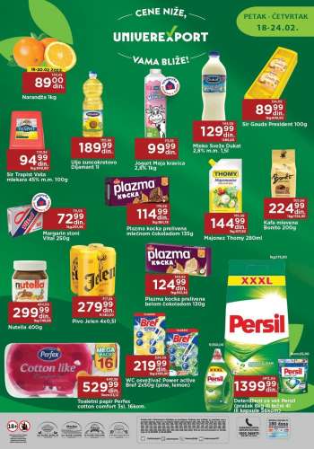 Univerexport katalog - 18.02.2022 - 24.02.2022.