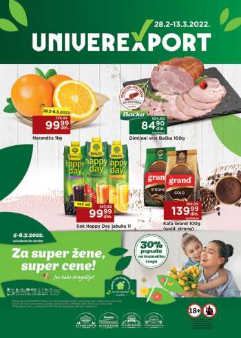 Univerexport katalog - 28.02.2022 - 13.03.2022.