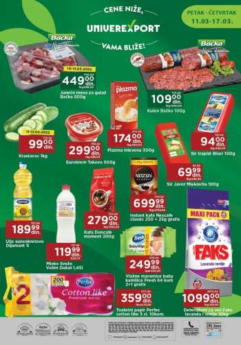 Univerexport katalog - 11.03.2022 - 17.03.2022.