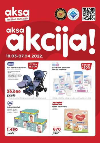 Aksa katalog - 18.03.2022 - 07.04.2022.