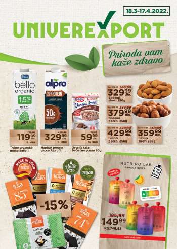 Univerexport katalog - 18.03.2022 - 17.04.2022.