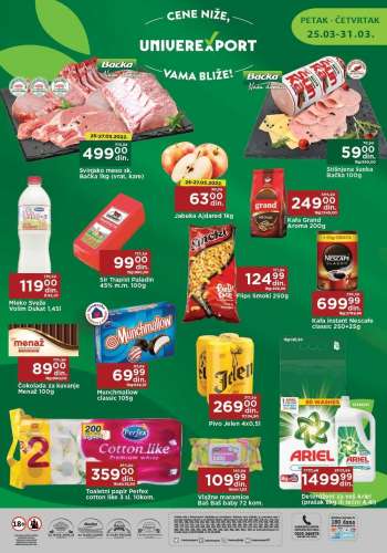 Univerexport katalog - 25.03.2022 - 31.03.2022.