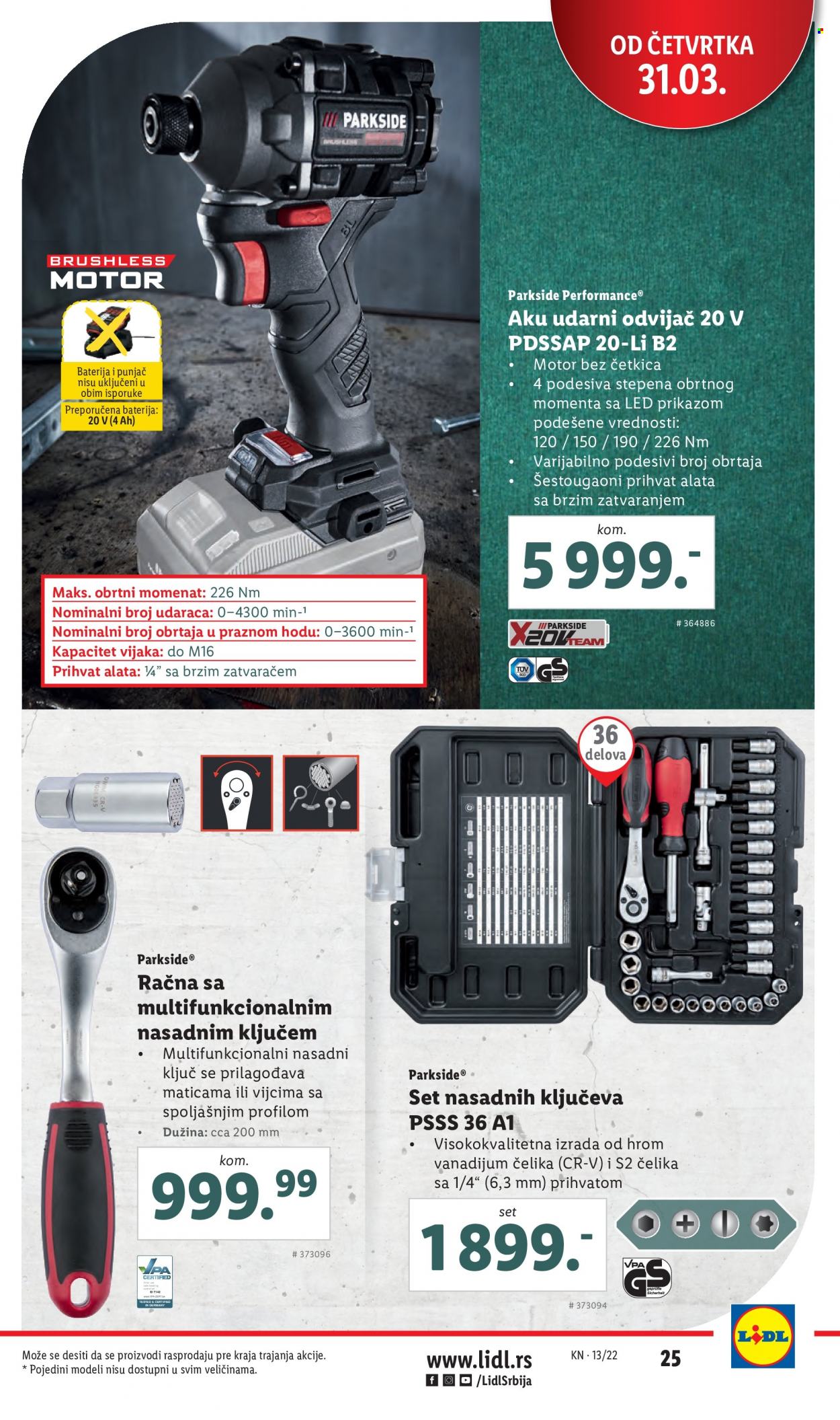 Lidl katalog - 31.03.2022 - 06.04.2022. Stranica 25