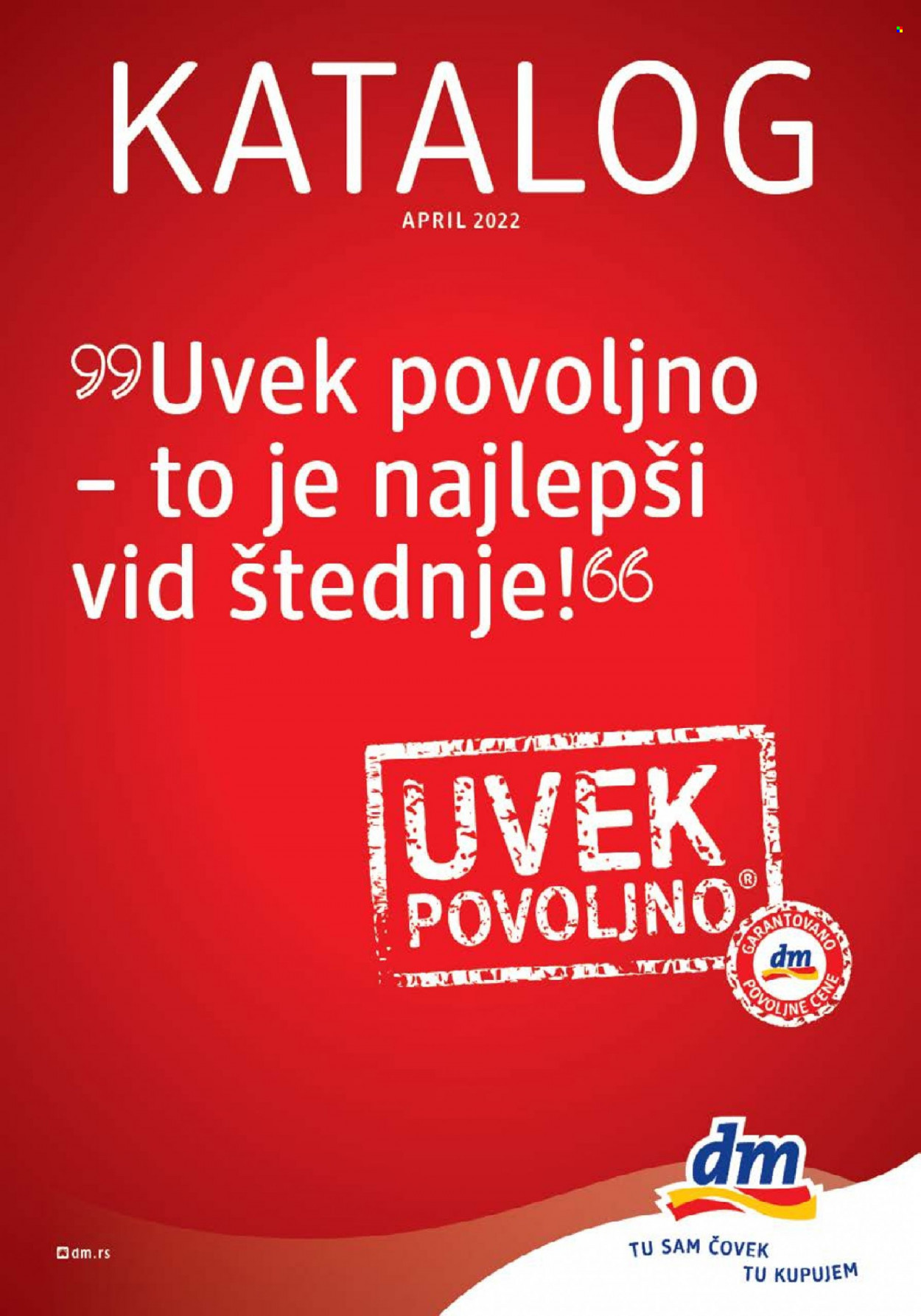 dm drogerie katalog - 01.04.2022 - 30.04.2022. Stranica 1