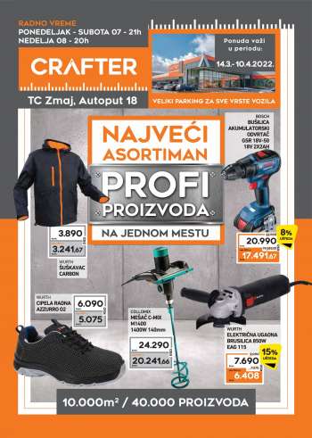 Crafter katalog - 14.03.2022 - 10.04.2022.