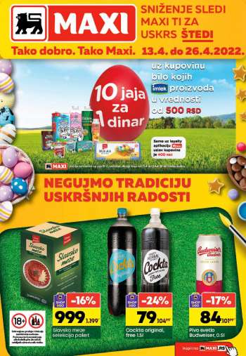Maxi katalog - 13.04.2022 - 26.04.2022.