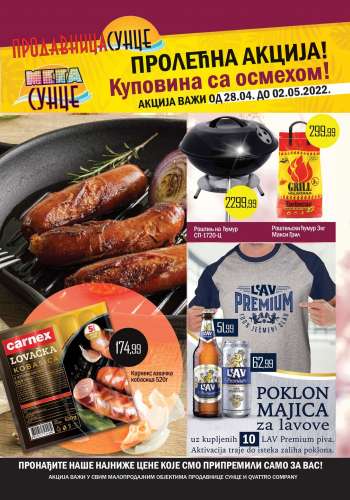 Prodavnica Sunce katalog - 28.04.2022 - 02.05.2022.