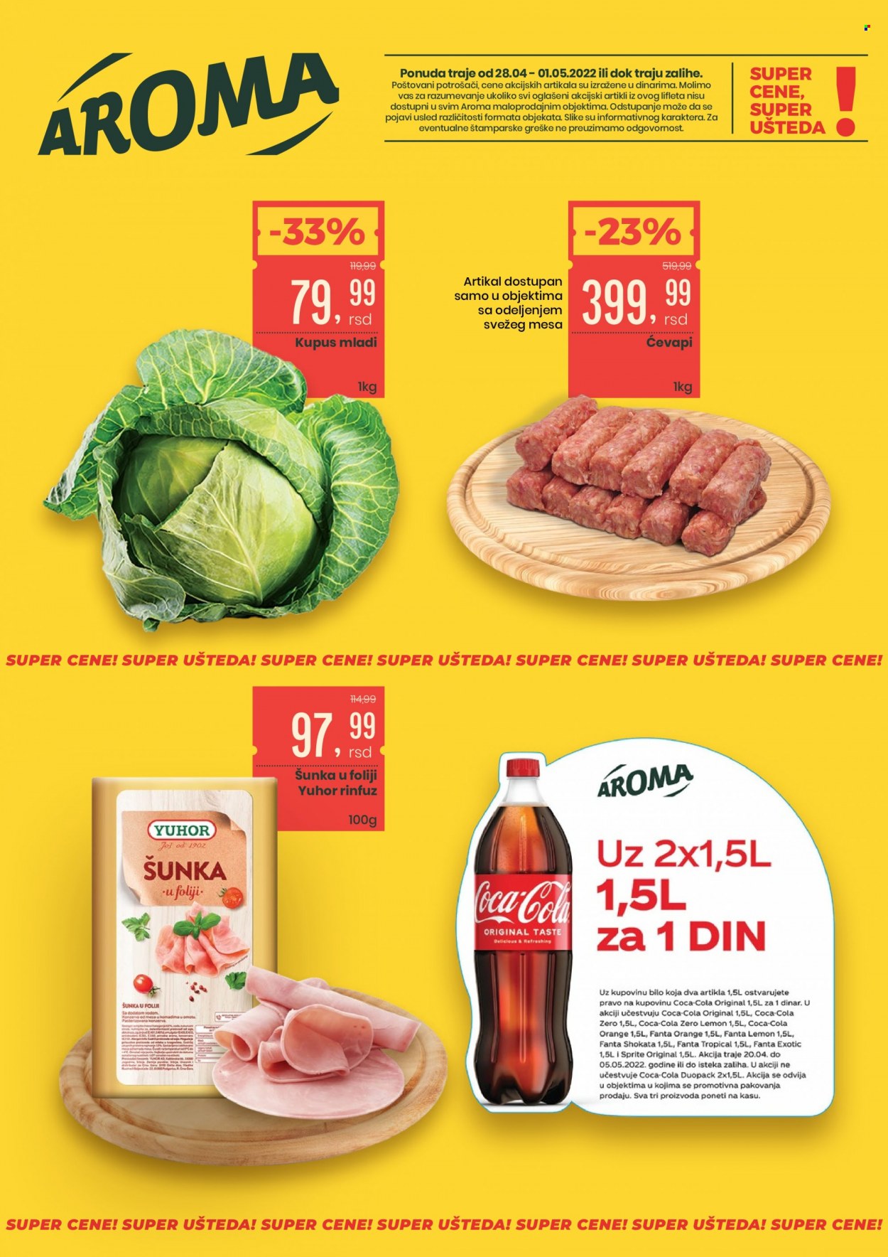 Aroma Market katalog - 28.04.2022 - 01.05.2022. Stranica 1