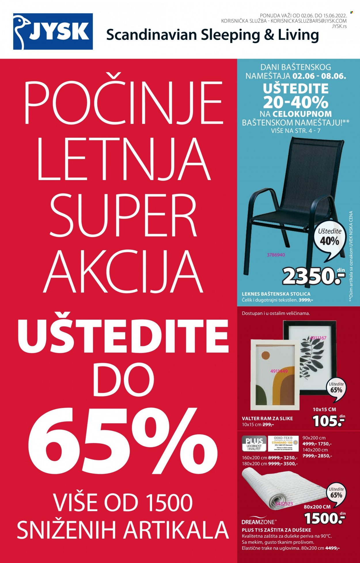 JYSK katalog - 02.06.2022 - 15.06.2022. Stranica 1
