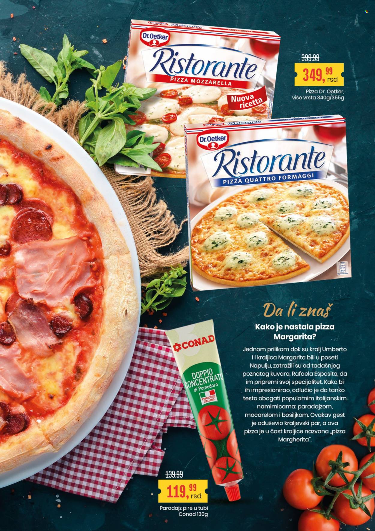 thumbnail - Aroma Market katalog - 24.06.2022 - 07.07.2022 - Proizvodi na akciji - Dr. Oetker, sir pizza, pasirani paradajz. Stranica 4.