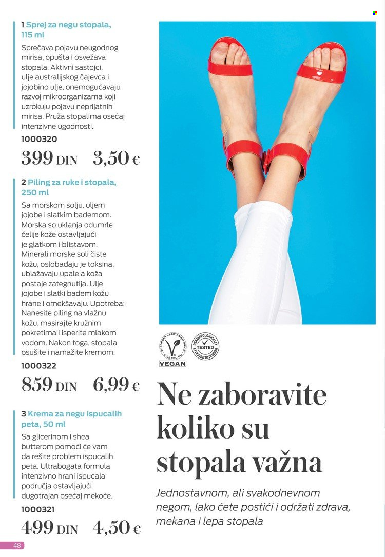 thumbnail - Farmasi katalog - 01.07.2022 - 31.07.2022 - Proizvodi na akciji - krema, sprej za stopala, piling za ruke. Stranica 50.
