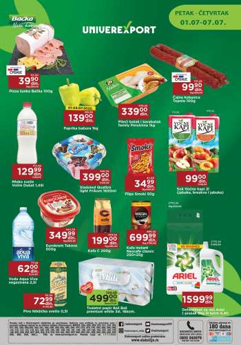Univerexport katalog - 01.07.2022 - 07.07.2022.